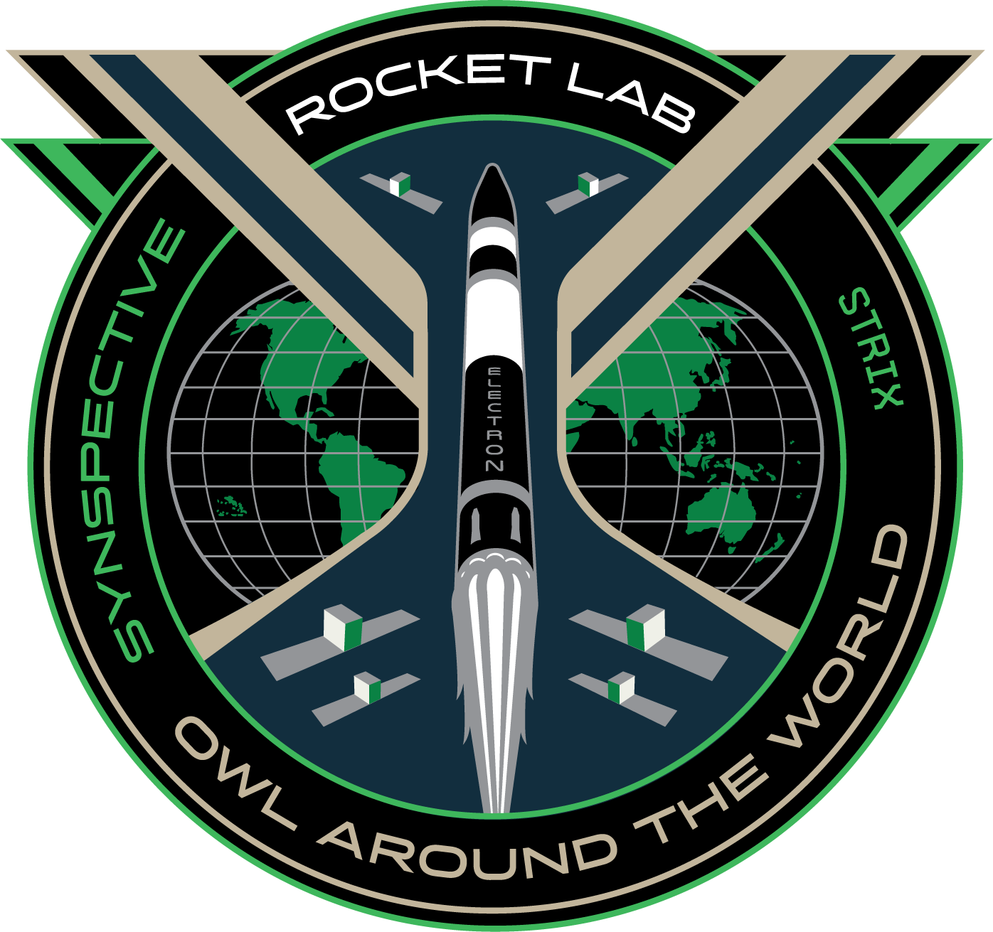 Owl Around The World patch